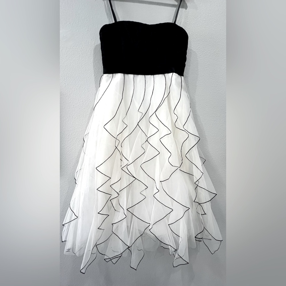 BCBGMaxazria Color Off White Combo Dress